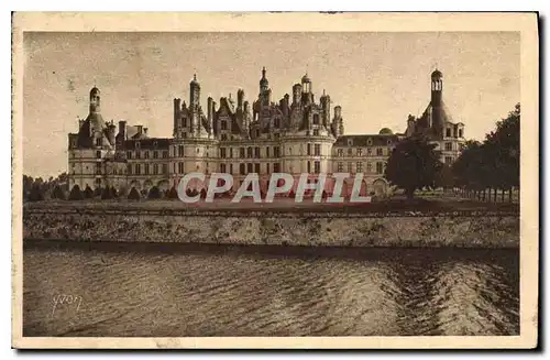 Cartes postales La Douce France Chateaux de la Loire Chateau de Chambord Facade Nord