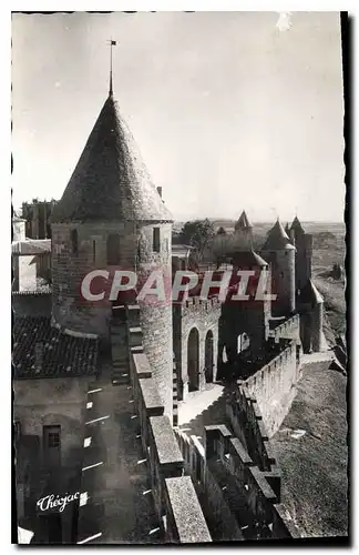 Cartes postales Cite de Carcassonne Aude la Tour de Justee de Saint Locis et les defensec de la Porte d'Aude l