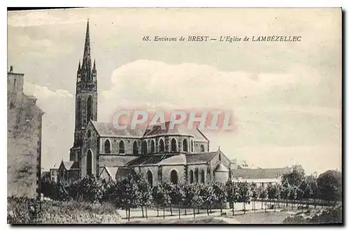 Ansichtskarte AK Environs de Brest l'Eglise de Lambezellec