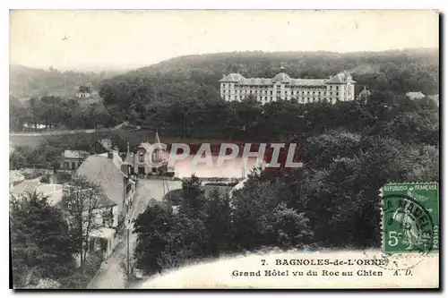 Cartes postales Bagnoles de l'Orne Grand Hotel vu du Roc au Chien