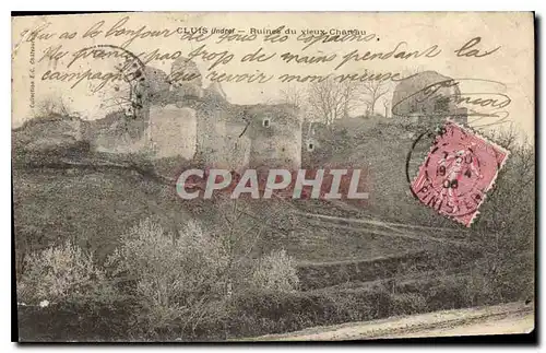 Cartes postales Cluis Ruines du vieux Chateau