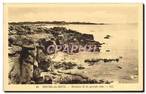 Cartes postales Bourg de Batz Rochers de la grande cote