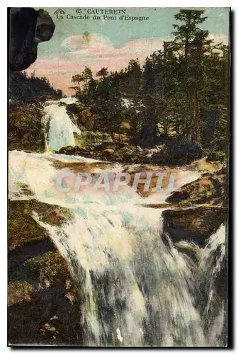 Cartes postales Cauterets La Cascade du Pont d'Espagne