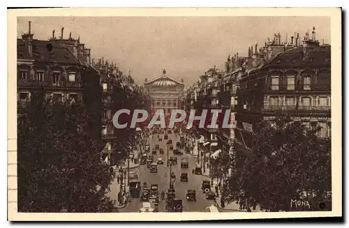 Cartes postales Les Petits Tableaux de Paris l'Avenue de l'Opera au fond