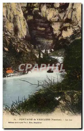 Cartes postales Fontaine de Vaucluse Le Lac