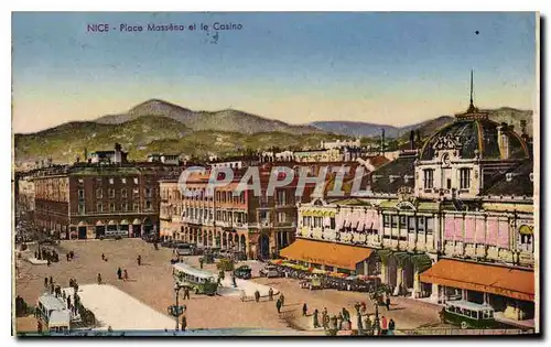 Cartes postales Nice Place Massena et le Casino