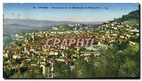 Cartes postales Grasse Panorama vu du Boulevard de Rothschild