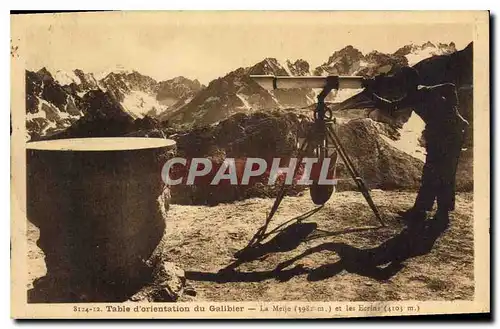 Ansichtskarte AK Table d'orientation du Gallbier La Meije et les Ecrins