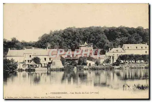 Cartes postales Pierrefonds Le Bords du Lac