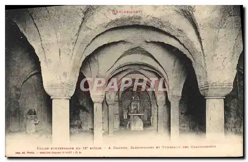 Ansichtskarte AK Remiremont Eglise souterraine A gauche sarcophages et tombeaux des chanoinesses