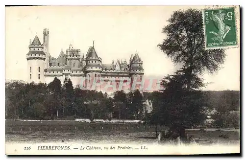 Cartes postales Pierrefonds Le Chateau vu des Prairies