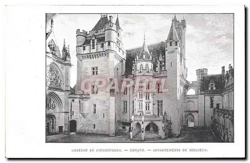 Cartes postales Chateau de Pierrefonds Donjon Appartaments du Seigneur