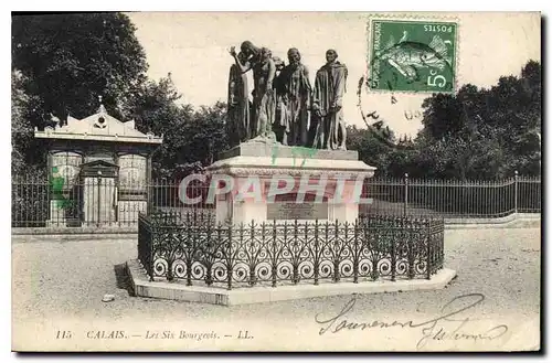 Cartes postales Calais Les Six Bourgeois