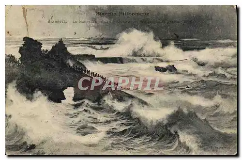 Cartes postales Biarritz Pittoresque Biarritz Le Naufrage