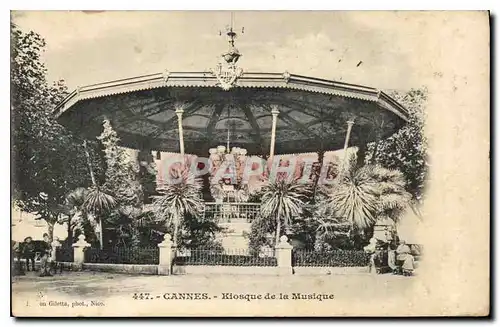 Cartes postales Cannes Kiosque de la Musique