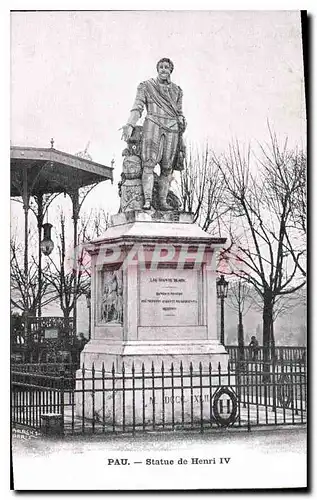 Cartes postales Pau Statue de Henri IV