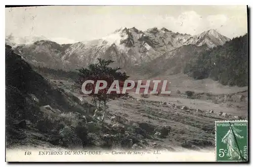 Cartes postales Environs du Mont Dore Chemin de Sancy