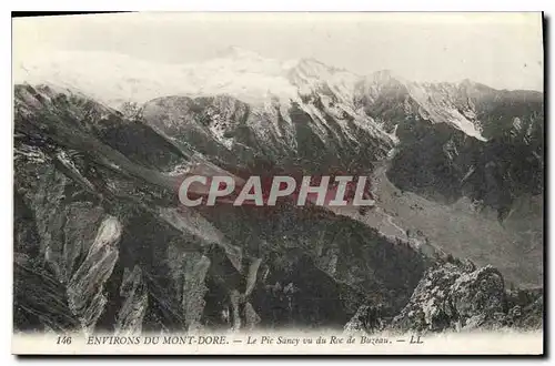 Cartes postales Environs du Mont Dore Le pic Sancy vu du Roc de Buzeau