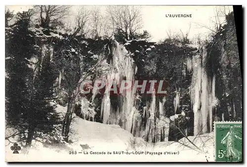 Ansichtskarte AK Le Cascade du Saut du Loup Paysage d'Hiver