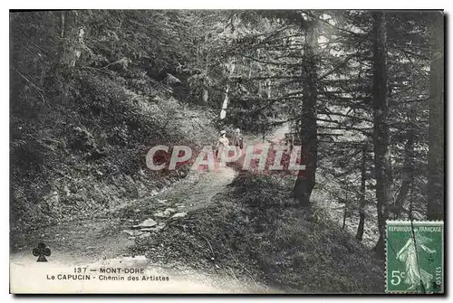 Cartes postales Mont Dore Le Capucin Chemin Artistes