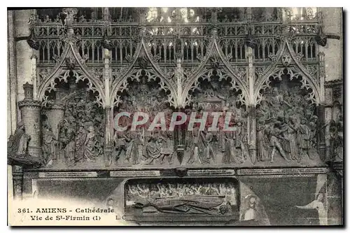 Cartes postales Amiens Cathedrale Vie de St Firmin