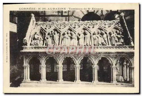 Cartes postales Correze Aubazine Tombeau de St Etienne