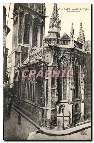 Ansichtskarte AK Caen Abside de l'Eglise Saint Sauveur