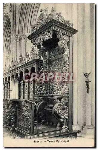 Cartes postales Bayeux Trone Episcopal