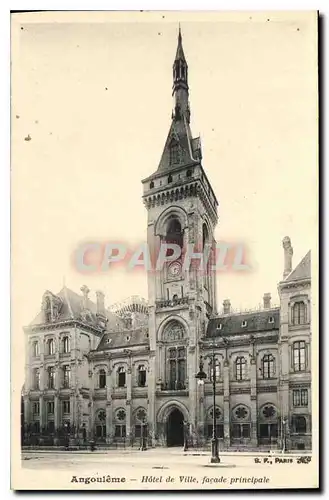 Cartes postales Angouleme Hotel de Ville facade principale