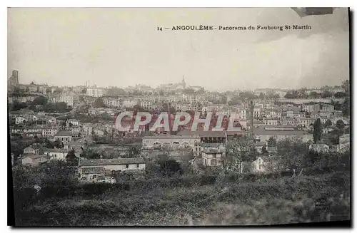 Cartes postales Angouleme Panorama du Fauborg St Martin