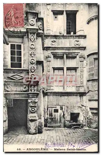 Cartes postales Angouleme Maison Saint Simon