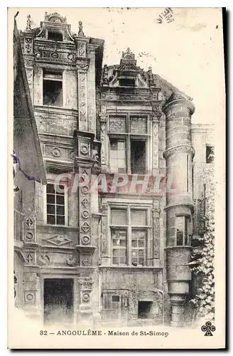 Cartes postales Angouleme Maison de St Simon