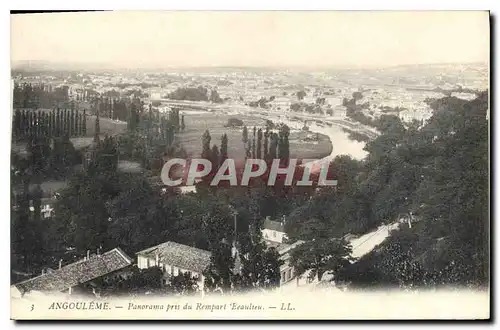 Cartes postales Angouleme Panorama pris du Rempart Beaulien