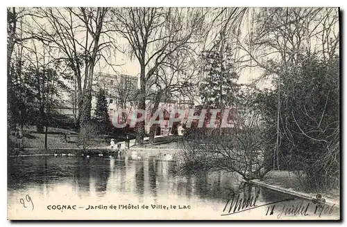 Cartes postales Cognac Jardin de l'Hotel de Ville Le Lac