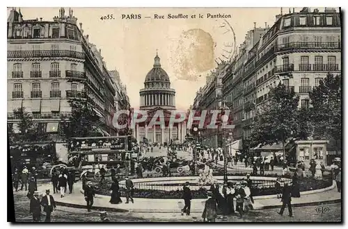 Cartes postales Paris Rue Soufflot et le Pantheon