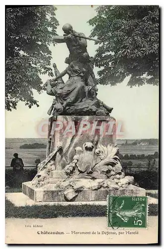 Ansichtskarte AK Chateaudun Monument de la Defense par Merie