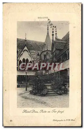 Cartes postales Beaune Hotel Dieu Puits en Fer porge