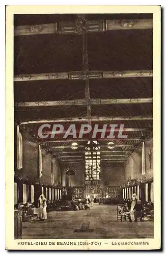 Cartes postales Hotel dieu de Neaune Cote d'Or La Grand chambre