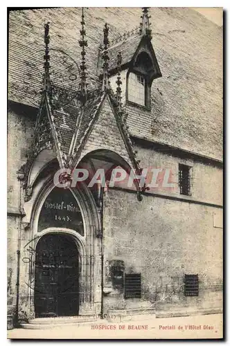 Ansichtskarte AK Hospices de Beaune Portail de l'Hotek Dieu