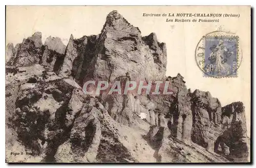 Cartes postales Environs de la Motte Chalancon Drome Les Rochers de Pommeroi