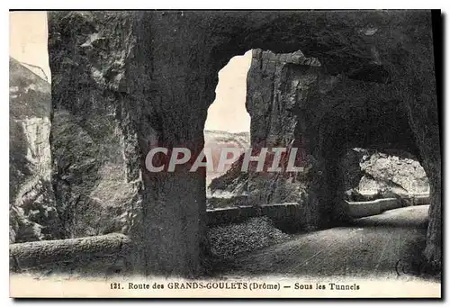 Ansichtskarte AK Route des Grands Goulets Drome Sous les Tunnels