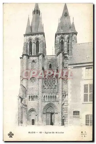 Cartes postales Blois Eglise St Nicolas