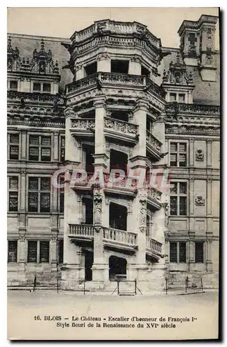 Ansichtskarte AK Blois Le Chateau Escalier d'honneur de Francois I