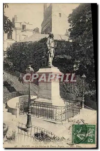 Cartes postales Blois La Statue de Denis Papin