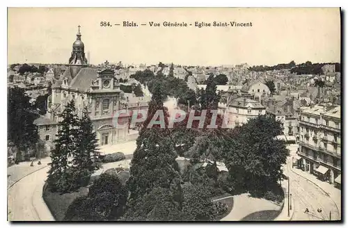 Ansichtskarte AK Blois Vue Generale Eglise Saint Vincent