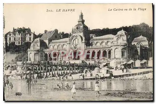 Cartes postales Le Havre Le Casino vu de la Plage