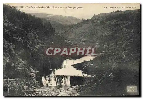 Ansichtskarte AK Langogne La Cascade des Maritimes sur le Londouyrou Lozere