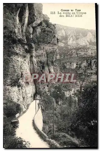 Cartes postales Gorges du Tarn La route au Cirque des Beaumes