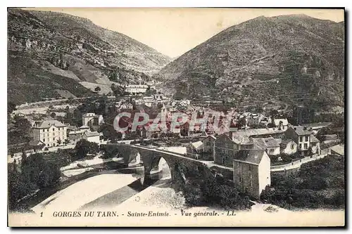 Cartes postales Gorges du Tarn Sainte Enimie Vue generale