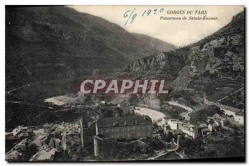 Cartes postales Gorges du Tarn Panorama de Sainte Enimie